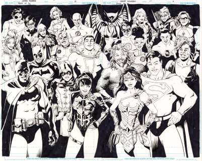 Leandro Fernandez | Dawn of Dc Primer Issue 01 Page 10 & 11 | Splash Page