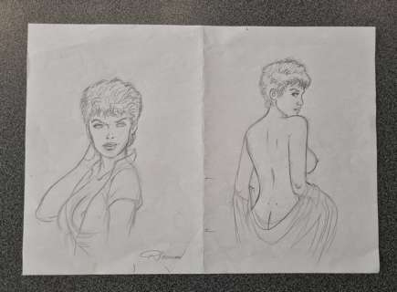 Renaud - 1 Original preliminary drawing - Jessica Blandy | Catawiki