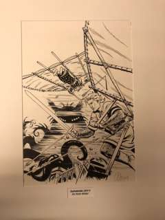 Claus, Scholz - 1 Original page - De Rode Ridder - Duivelsmist - 2011 | Catawiki