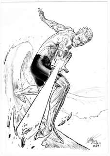 Atilio Rojo - 1 Original drawing - inktober 2021 - Iceman - 2021 | Catawiki