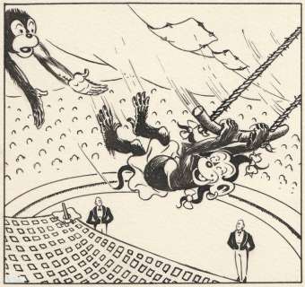 Calvo, Edmond-François - 1 Original drawing - Cirque - Dessin original - Cirque - 1954 | Catawiki