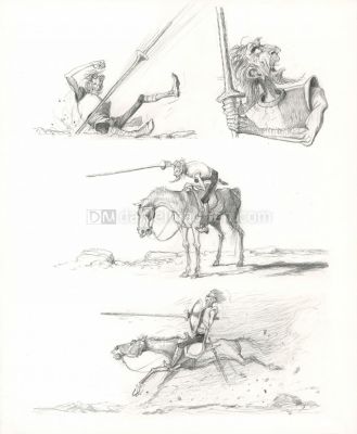 Paul & Gaëtan Brizzi | Don Quichotte de la Manche, Planche o | Daniel Maghen