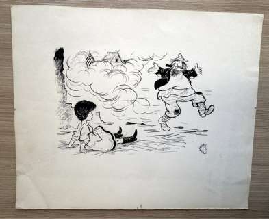 Bellus, Jean - 1 Original drawing - Paris-Presse - Le Russe - 1960