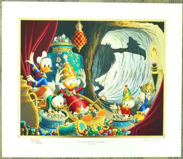 Carl Barks - In The Cave Of Ali Baba - Gold Plate edition | Catawiki