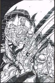 Freddie E. Williams II | Power Rangers TMNT v2Collab w/ Kevin Eastman Issue 211×17 Inks | Freddie E. Williams II