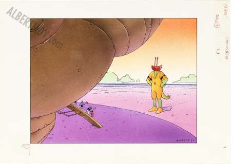 Jean Giraud Moebius | Clã©S D’errance, Cosmos 1 Planã¨te Habitable Illustration | Albert Moy