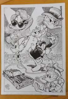 Alessandro Gottardo - 1 Original drawing - Donald Duck - "Intrighi per il Crooner" - 2022 | Catawiki