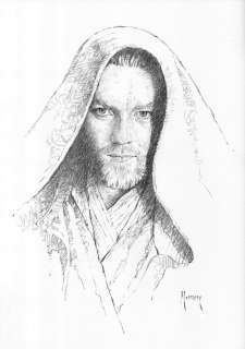 Maren - Obi-Wan Kenobi [Ewan McGregor] - Original Pencil Drawing - Hand Signed | Catawiki
