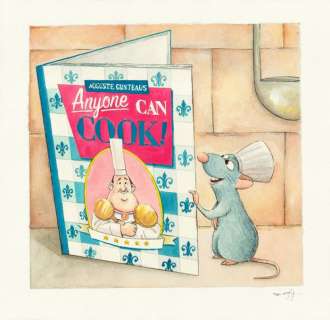 Jordi Juan Pujol - Ratatouille: "Anyone Can Cook!" - Original Painting - Hand Signed | Catawiki