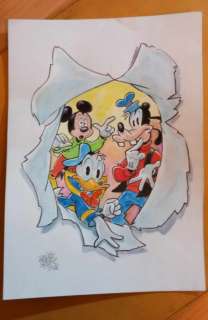 Alessandro Gottardo - 1 Watercolour - Mickey Mouse - "Il mondo oltre la pagina" - 2023 | Catawiki