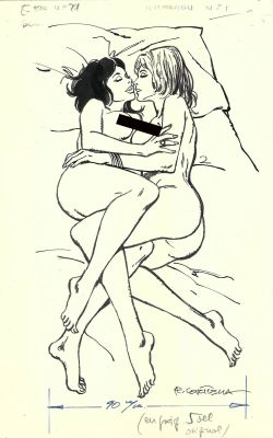 Rafael Cortiella | Original drawing – Love – Cortiella | Origin Of Comics