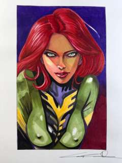 Candita, Giuseppe - 1 Original colour drawing - Jean Grey - Fenice - 2025 | Catawiki