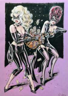 Nik Guerra - 1 Original colour page - Risate Criminali - “La Bionda e Magenta” - pag. 22 - 2024 | Catawiki