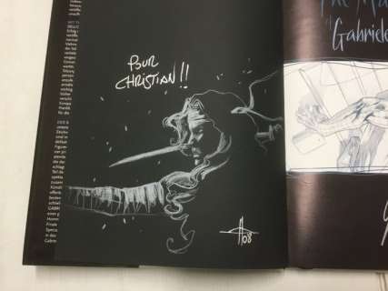 Dell’Otto Original drawing - Elektra - Dessin original sur Art book The marvel Art + artbook Out of Darkness | Catawiki