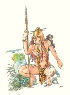 Barat, Alain - 1 Original colour drawing - Sheena - 2024 | Catawiki