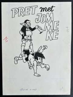 Nys, Jef - 1 Original drawing - Jommeke - Pocket spel- en puzzelboekje - 1978 | Catawiki