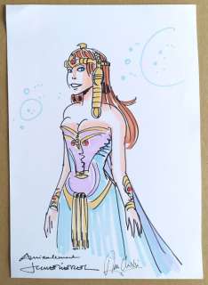 Mézières, Jean-Claude - 1 Original colour drawing - Valerian et Laureline - Laureline | Catawiki