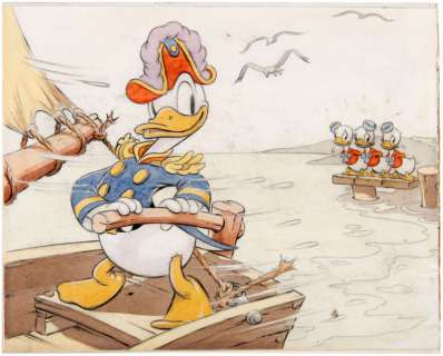 "DONALD DUCK - SEA SCOUTS" GOOD HOUSEKEEPING PAGE ORIGINAL ART PANEL BY HANK PORTER. | Hake’s