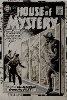 Dick Dillin - House of Mystery #92 Cover (Rare Large Art Wash-Tone Dc Cover!) 1959