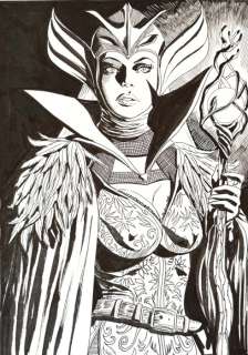 Candita, Giuseppe - 1 Original drawing - La Fata e la Paladina - La Maga - 2025 | Catawiki