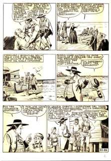 EsseGesse - 1 Original page - il Grande Blek #33 - "la banda del Pipistrello" - 1956 | Catawiki