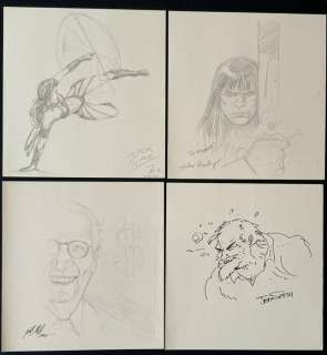 Christopher Harvey, Alex Horley, Gabriele dell’ Otto, Jeff Smith - 4 Original drawing - Group of four - Original Illustrationen | Catawiki