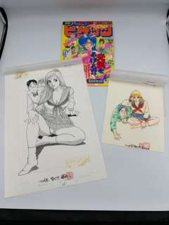 Susumu Tsutsumi (Chiyoji , Ai Kahoru) - 2 Original drawing - Japanese Original Comic Art - Original Handwritten manuscript - 1991 | Catawiki