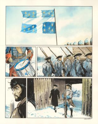 Bernard Vrancken | Nouvelle France, Chapitre I, planche orig | Daniel Maghen