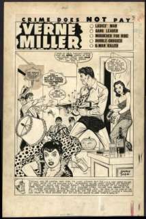 Tuska, George - CRIME DOES NOT PAY #60 Title Splash | ComicConnect