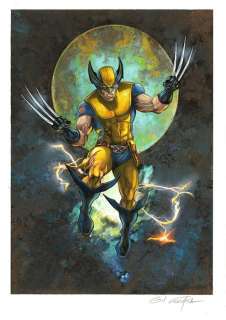 Formosa, Gil - 1 Original colour drawing - Wolverine - Hommage à John Romita, Roy Thomas et Len Wein | Catawiki