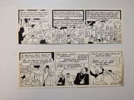 De Moor, Bob - 2 Fils originaux - Nonkel Zigomar, Snoe en Snolleke - Het Hambras Serum - 1951 | Catawiki