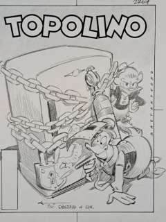 Mastantuono, Corrado - 1 Original drawing - Nonna Papera e Ciccio - 1999 | Catawiki