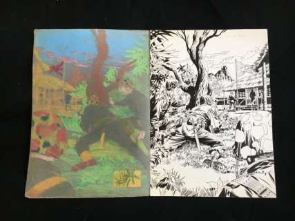 Molinari, Felix - 1 Gouache - Le Dernier Kamikaze | Catawiki