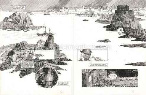 Michel Durand - Les Travailleurs de la mer, Planches origina