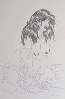 Baldazzini, Roberto - 1 Original drawing - Zhara - Calendario Zanotti - 2008 | Catawiki