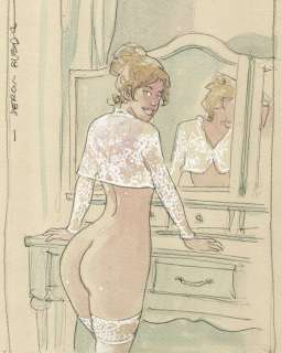 Sergio Bleda - 1 Watercolour - Intimate Girl | Catawiki