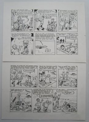 Bosschaert, Jan - 1 Original page - De Geverniste vernepelingskes - met Sylvain en TIne van de Brande - Plaat 1 | Catawiki