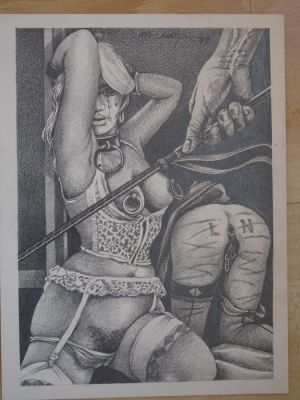 Loïc Dubigeon - 1 Original drawing - Oeuvre originale - BDSM - 1999 | Catawiki
