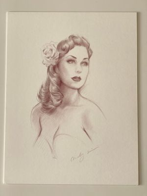 Maly Siri - 1 Original drawing - Pin Up - années 40 50 - 2019 | Catawiki
