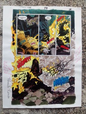 mark buckingham / pamela rambo - 1 Original page - color guide batman | Catawiki