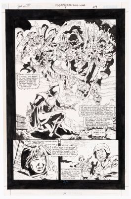 Lot 10 - DARRYL BANKS JLA/THE SPECTRE: SOUL WAR #1 COMIC BOOK PAGE ORIGINAL ART. | Hake’s