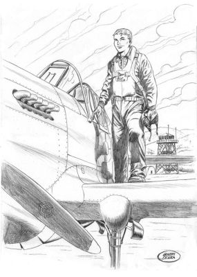 De Luca, Giuseppe - 1 Original drawing - Buck Danny - Sonny | Catawiki