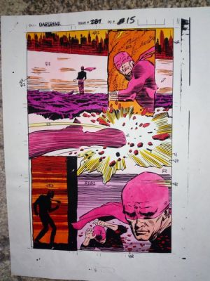 Lee weeks / Christie Scheele - 1 Original page - color guide Daredevil | Catawiki