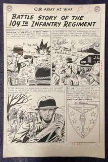 Joe Kubert. Our Army at War Comic Page. | Weiss Auctions