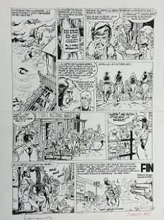 Hermann | original plate  - "Les Dalton"  -  Plate  4/4:5 â€œOctober 1892â€   - (1967) | Catawiki