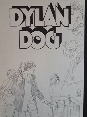 Stano, Angelo - 1 Original preliminary drawing - Dylan Dog Horror Market - 1998 | Catawiki