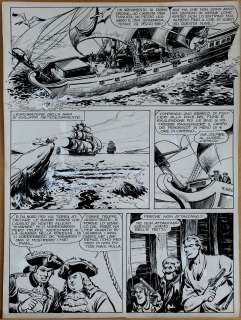 Onofrio Bramante - Tavola originale Falco Bianco realizzata per l’episodio ‘Robin Hood del Nord Est’. Anno 1961. Formato cm.  40,5×55