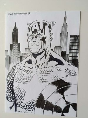 Gary Erskine - 1 Original drawing - Captain America | Catawiki