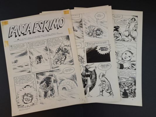Canale, Antonio - 8 Original page - Favola Eskimo | Catawiki