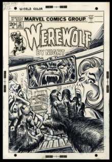 Romita, John - WEREWOLF BY NIGHT (1972-77) #12 Cover | ComicConnect